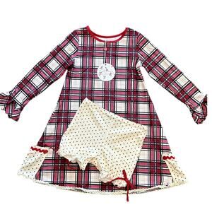 SweetHoney Girls Holiday Gown with Bloomers Size 8y NWT